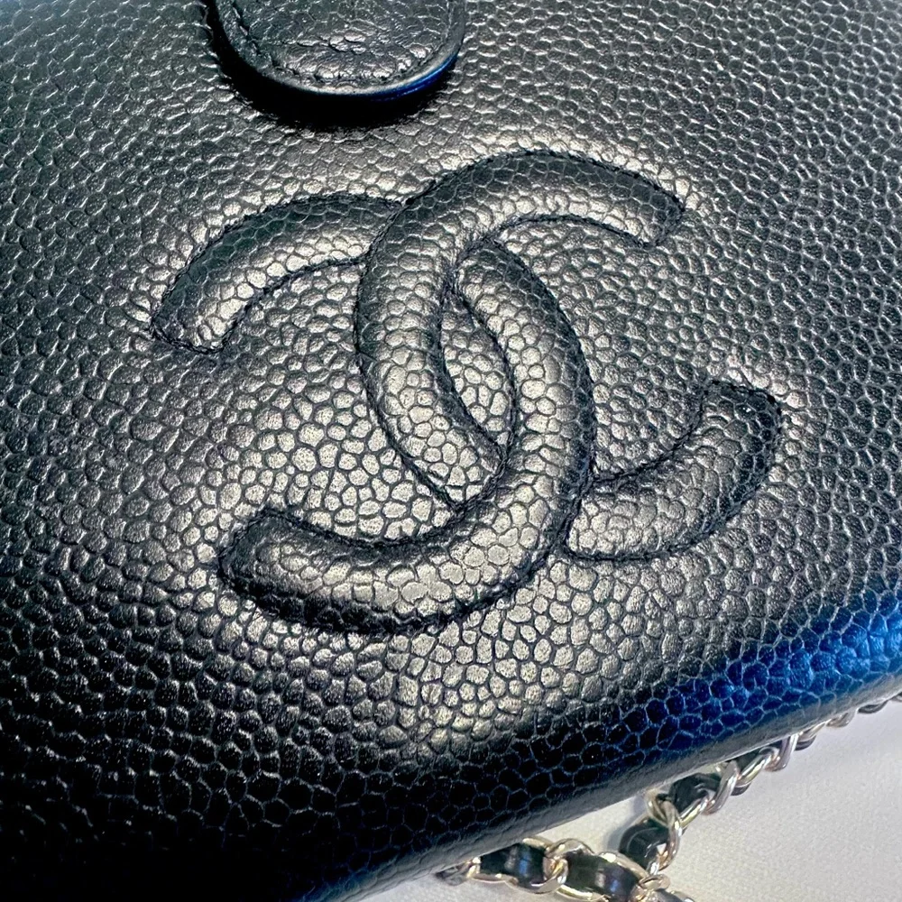 Chanel Timeless CC  Caviar Flap Wallet